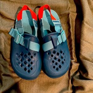 Kids Blue and Red Sandals